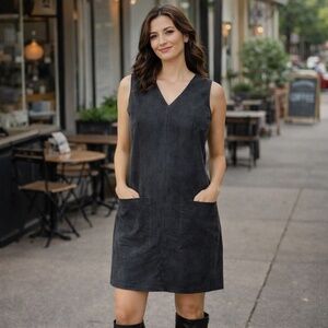 Vintage Mossimo Faux Suede Shift Dress